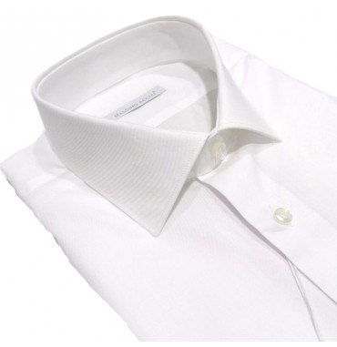 camicia bianca uomo 100% cotone, vestibilità classica e regolare, Massimo Acciai
