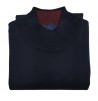 Maglia Lupetto uomo in merino rasato colore Blu