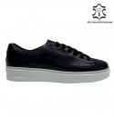 Sneakers uomo nera in vera pelle ANTONY SANDER made in Italy