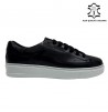 Sneakers uomo nera in vera pelle ANTONY SANDER made in Italy