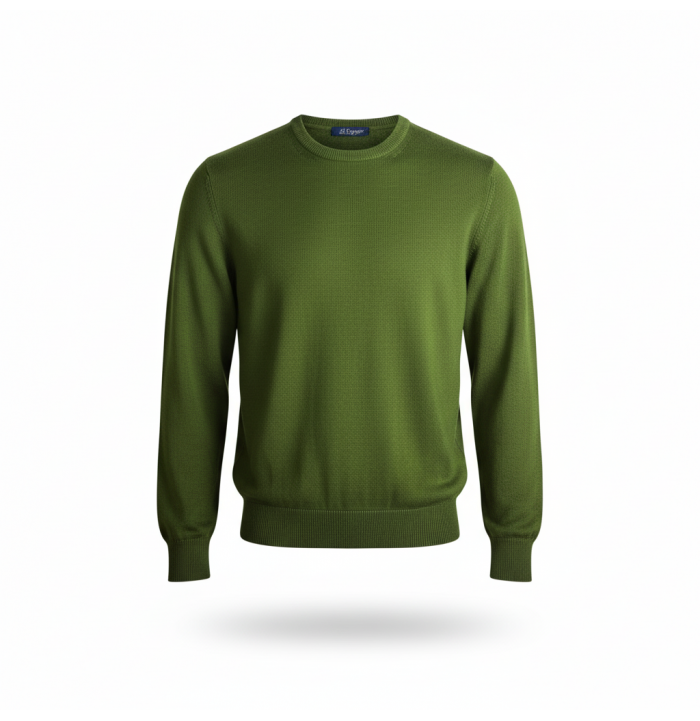 MAGLIA UOMO GIROCOLLO VERDE PRATO