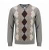 MAGLIA UOMO GIROCOLLO A ROMBI