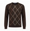 MAGLIA UOMO GIROCOLLO FANTASIA MORO