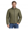 PIUMINO UOMO 100 GRAMMI VERDE MILITARE COLLO COREANA