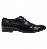 SCARPA FRANCESINA UOMO IN NAPLAK NERO LUCIDO